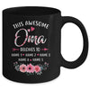 Personalized This Awesome Oma Belongs To Custom Kids Name Floral Oma Mothers Day Birthday Christmas Mug | siriusteestore