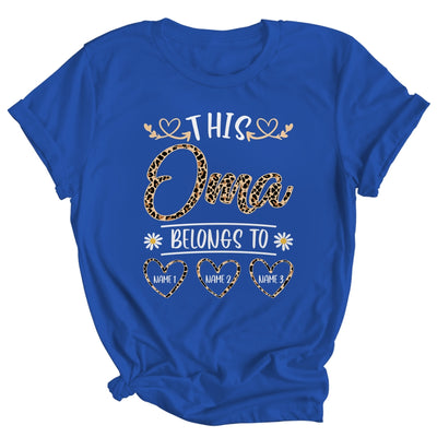Personalized This Awesome Oma Belongs To Custom Kids Name Leopard Oma Mothers Day Birthday Christmas Shirt & Tank Top | siriusteestore