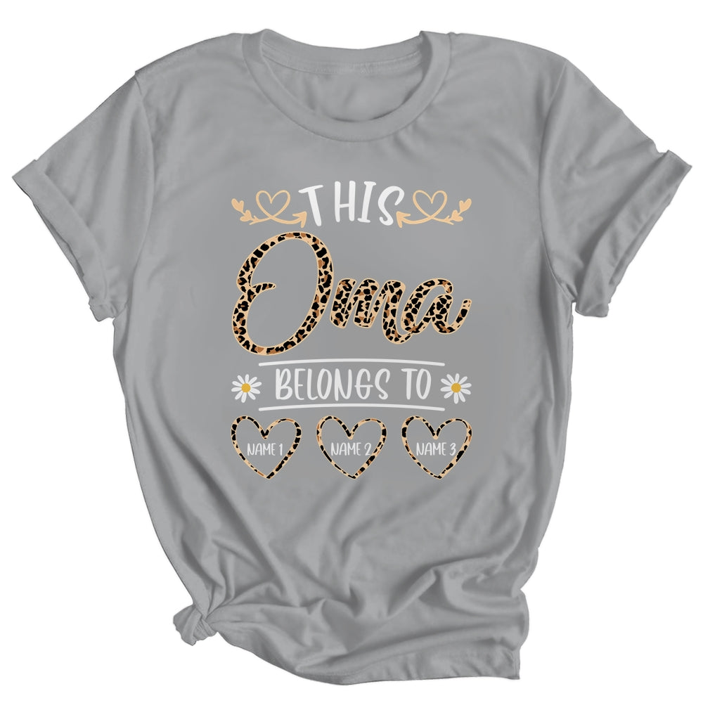 Personalized This Awesome Oma Belongs To Custom Kids Name Leopard Oma Mothers Day Birthday Christmas Shirt & Tank Top | siriusteestore