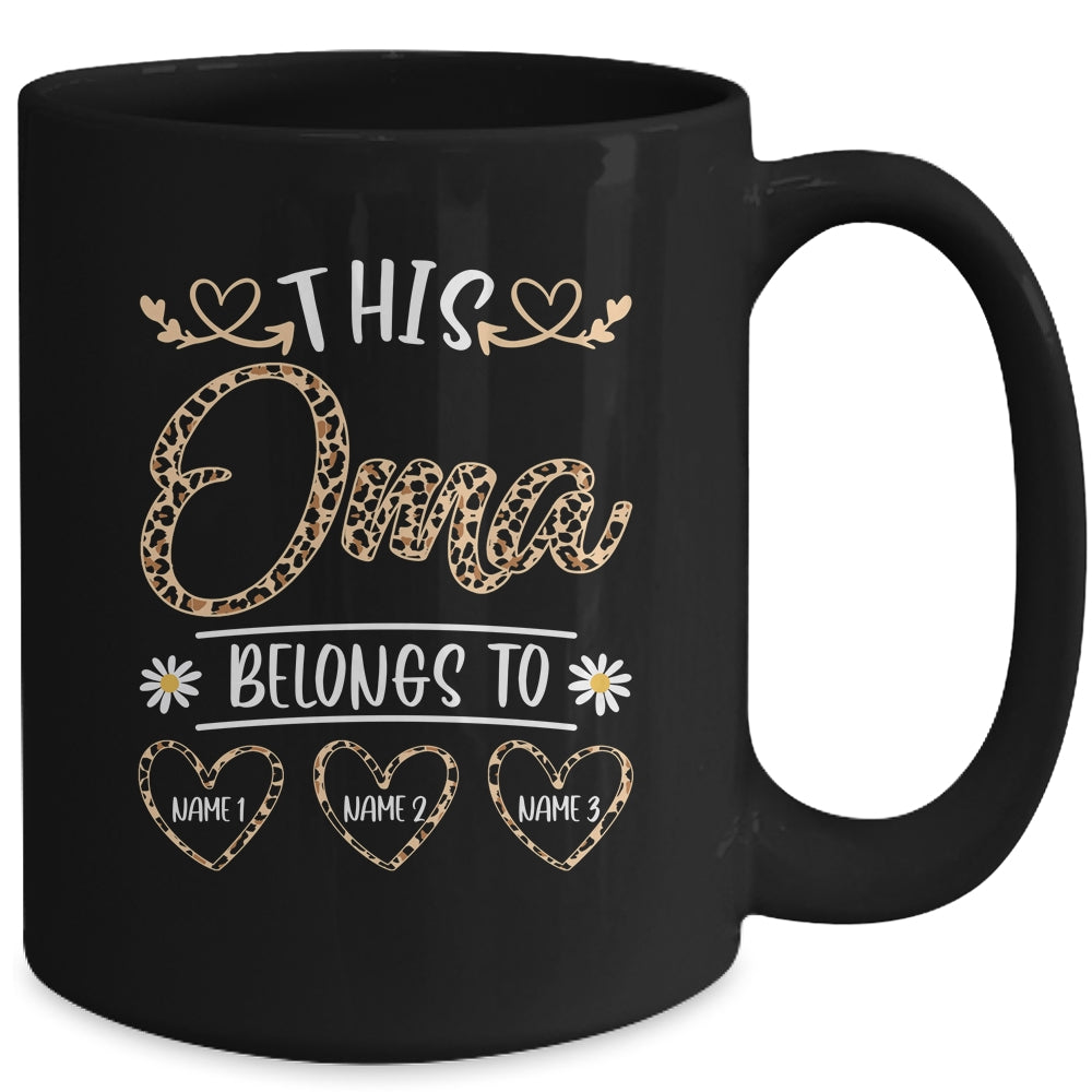 Personalized This Awesome Oma Belongs To Custom Kids Name Leopard Oma Mothers Day Birthday Christmas Mug | siriusteestore