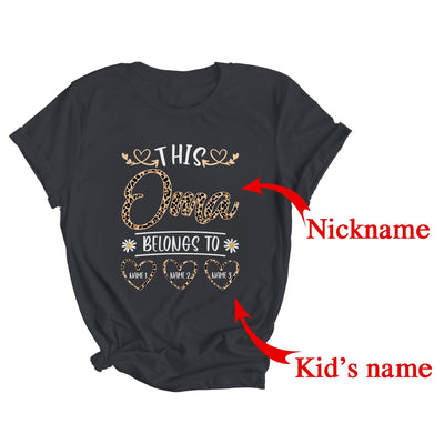 Personalized This Awesome Oma Belongs To Custom Kids Name Leopard Oma Mothers Day Birthday Christmas Shirt & Tank Top | Custom | siriusteestore