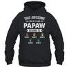 Personalized This Awesome Papaw Belongs To Custom Grandkids Name Color Hand Fathers Day Birthday Christmas Shirt & Hoodie | siriusteestore