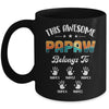 Personalized This Awesome Papaw Belongs To Custom Kids Name Vintage Fathers Day Birthday Christmas Mug | siriusteestore
