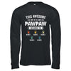 Personalized This Awesome Pawpaw Belongs To Custom Grandkids Name Color Hand Fathers Day Birthday Christmas Shirt & Hoodie | siriusteestore