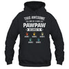 Personalized This Awesome Pawpaw Belongs To Custom Grandkids Name Color Hand Fathers Day Birthday Christmas Shirt & Hoodie | siriusteestore