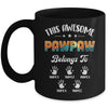Personalized This Awesome Pawpaw Belongs To Custom Kids Name Vintage Fathers Day Birthday Christmas Mug | siriusteestore