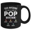 Personalized This Awesome Pop Belongs To Custom Grandkids Name Color Hand Fathers Day Birthday Christmas Mug | siriusteestore