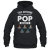Personalized This Awesome Pop Belongs To Custom Grandkids Name Color Hand Fathers Day Birthday Christmas Shirt & Hoodie | siriusteestore