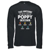Personalized This Awesome Poppy Belongs To Custom Grandkids Name Color Hand Fathers Day Birthday Christmas Shirt & Hoodie | siriusteestore
