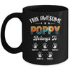 Personalized This Awesome Poppy Belongs To Custom Kids Name Vintage Fathers Day Birthday Christmas Mug | siriusteestore