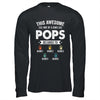 Personalized This Awesome Pops Belongs To Custom Grandkids Name Color Hand Fathers Day Birthday Christmas Shirt & Hoodie | siriusteestore