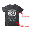Personalized This Awesome Pops Belongs To Custom Grandkids Name Color Hand Fathers Day Birthday Christmas Shirt & Hoodie | Custom | siriusteestore
