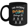 Personalized This Awesome Pops Belongs To Custom Kids Name Vintage Fathers Day Birthday Christmas Mug | siriusteestore