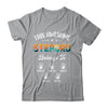Personalized This Awesome Stepdad Belongs To Custom Kids Name Vintage Fathers Day Birthday Christmas Shirt & Hoodie | siriusteestore