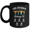 Personalized This Awesome Titi Belongs To Custom Kids Name Vintage Mothers Day Birthday Christmas Mug | siriusteestore