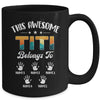 Personalized This Awesome Titi Belongs To Custom Kids Name Vintage Mothers Day Birthday Christmas Mug | siriusteestore