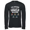 Personalized This Awesome Uncle Belongs To Custom Kids Name Color Hand Fathers Day Birthday Christmas Shirt & Hoodie | siriusteestore