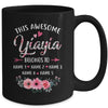 Personalized This Awesome Yiayia Belongs To Custom Kids Name Floral Yiayia Mothers Day Birthday Christmas Mug | siriusteestore
