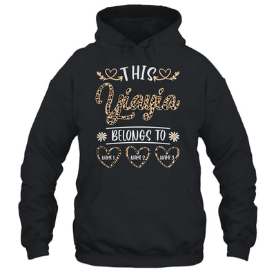 Personalized This Awesome Yiayia Belongs To Custom Kids Name Leopard Yiayia Mothers Day Birthday Christmas Shirt & Tank Top | siriusteestore