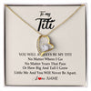 Forever Love Necklace 18K Yellow Gold Finish | Personalized Titi Necklace From Niece Nephew You Will Always Be My Titi Birthday Mothers Day Christmas Customized Gift Box Message Card | siriusteestore