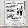 Personalized To My Amazing Bonus Daughter Blanket From Bonus Mom Stepmom Woman It A Big Hug Stepdaughter Birthday Gifts Christmas Customized Fleece Blanket | siriusteestore