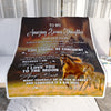 Personalized To My Amazing Bonus Daughter Blanket From Stepmom Stepdad Horse It A Big Hug Stepdaughter Birthday Gifts Christmas Customized Fleece Blanket | siriusteestore