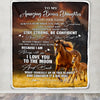 Personalized To My Amazing Bonus Daughter Blanket From Stepmom Stepdad Horse It A Big Hug Stepdaughter Birthday Gifts Christmas Customized Fleece Blanket | siriusteestore