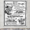 Personalized To My Amazing Bonus Daughter Blanket From Stepmom Stepdad White Tiger It A Big Hug Stepdaughter Birthday Gifts Christmas Custom Fleece Blanket | siriusteestore