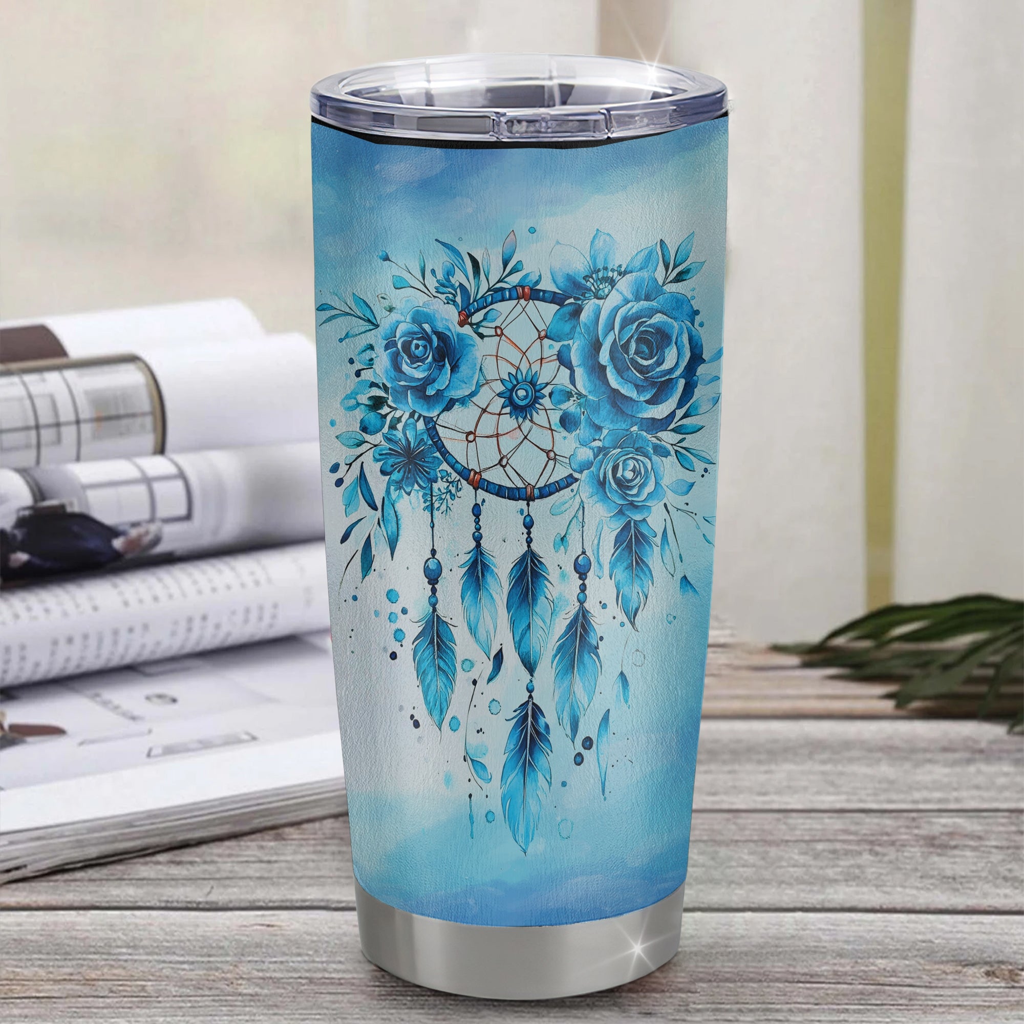 Personalized To My Amazing Bonus Daughter Tumbler From Stepmom Stepdad Dream Catcher It A Big Hug Stepdaughter Birthday Gifts Christmas Stainless Steel Insulated Mug | siriusteestore