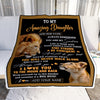Personalized To My Amazing Daughter Blanket From Dad Father Lion It A Big Hug Daughter Birthday Gifts Graduation Christmas Customized Fleece Throw Blanket | siriusteestore
