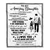 Personalized To My Amazing Daughter Blanket From Dad Father Man It A Big Hug Daughter Birthday Gifts Graduation Christmas Customized Fleece Throw Blanket | siriusteestore