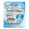 Personalized To My Amazing Daughter Blanket From Dad Mom Mother Dream Catcher It A Big Hug Daughter Birthday Gifts Christmas Customized Fleece Throw Blanket | siriusteestore