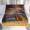 Personalized To My Amazing Daughter Blanket From Dad Mom Mother Horse It A Big Hug Daughter Birthday Gifts Graduation Christmas Customized Fleece Blanket | siriusteestore