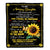 Personalized To My Amazing Daughter Blanket From Dad Mom Mother Sunflower It A Big Hug Daughter Birthday Gifts Christmas Customized Fleece Throw Blanket | siriusteestore