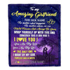 Personalized To My Amazing Girlfriend Blanket Big Hug For Girlfriend Birthday Gifts Anniversary Romantic Gifts Valentines Day For Her Christmas Fleece Blanket | siriusteestore