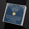 Love Knot Necklace 18K Yellow Gold Finish | 2 | Personalized To My Amazing Girlfriend Necklace From Boyfriend Promise Necklace Birthday Gifts For Girlfriend Valentines Christmas Custom Gift Box Message Card | https://siriusteestore.
