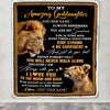 Personalized To My Amazing Goddaughter Blanket From Godfather Uncle Lion It A Big Hug Goddaughter Birthday Gifts Graduation Christmas Custom Fleece Blanket | siriusteestore