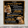 Personalized To My Amazing Goddaughter Blanket From Godmother Aunt Lion It A Big Hug Goddaughter Birthday Gifts Graduation Christmas Custom Fleece Blanket | siriusteestore