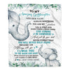 Personalized To My Amazing Goddaughter Blanket From Godmother Elephant It A Big Hug Goddaughter Birthday Gifts Graduation Christmas Custom Fleece Blanket | siriusteestore