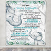 Personalized To My Amazing Goddaughter Blanket From Godmother Elephant It A Big Hug Goddaughter Birthday Gifts Graduation Christmas Custom Fleece Blanket | siriusteestore