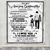 Personalized To My Amazing Goddaughter Blanket From Uncle Godfather Man It A Big Hug Goddaughter Birthday Gifts Graduation Christmas Custom Fleece Blanket | siriusteestore