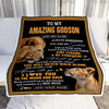 Personalized To My Amazing Godson Blanket From Godfather Uncle Lion It A Big Hug Godson Birthday Gifts Graduation Christmas Customized Fleece Throw Blanket | siriusteestore
