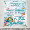 Personalized To My Amazing Godson Blanket From Godmother Uncle Turtle It A Big Hug Godson Birthday Gifts Graduation Christmas Customized Fleece Throw Blanket | siriusteestore
