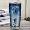 Personalized To My Amazing Godson From Godmother Stainless Steel Tumbler Cup Lion Never Forget I Love You Godson Birthday Graduation Christmas Travel Mug | siriusteestore
