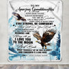 Personalized To My Amazing Granddaughter Blanket From Grandma Grandpa Eagle It A Big Hug Granddaughter Birthday Gifts Graduation Christmas Fleece Blanket | siriusteestore