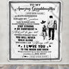 Personalized To My Amazing Granddaughter Blanket From Grandpa Papa Man It A Big Hug Granddaughter Birthday Gifts Graduation Christmas Fleece Throw Blanket | siriusteestore