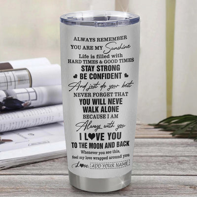 Personalized To My Amazing Granddaughter Gifts Tumbler From Grandma Grandpa White Tiger It A Big Hug Granddaughter Birthday Gifts Christmas Custom Stainless Steel Mug | siriusteestore