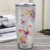 Personalized To My Amazing Granddaughter Tumbler From Grandma Grandpa Butterfly It A Big Hug Granddaughter Birthday Gifts Christmas Custom Stainless Steel Insulated Mug | siriusteestore