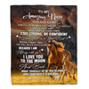 Personalized To My Amazing Niece Blanket From Aunt Uncle Auntie Horse It A Big Hug Niece Birthday Gifts Graduation Christmas Customized Fleece Throw Blanket | siriusteestore