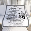 Personalized To My Amazing Niece Blanket From Uncle Man It A Big Hug Niece Birthday Gifts Graduation Christmas Customized Fleece Throw Blanket | siriusteestore